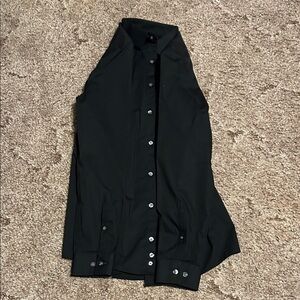 JF J.Ferrar Black Dress Shirt